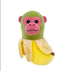Cute Banana Monkey Plush Toy Figure, Healing Home Decor Ornament, Perfect Gift Choice, Fun and Adorable Desk Decoration