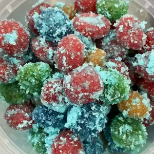 POOFY - Sour Blue Raspberry Gooshers - Chewy Candy Snack