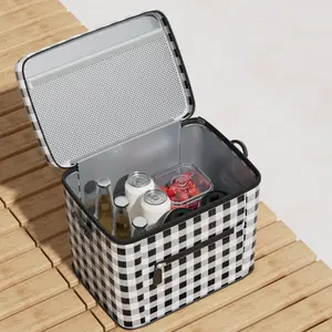 【Meoky】Insulated Lunch Bag, Double-Layer Large-Capacity Portable Lunch Tote,Detachable Shoulder Strap & Top Handle,Leak-Proof, Water-Resistant, Reusable for Work or School