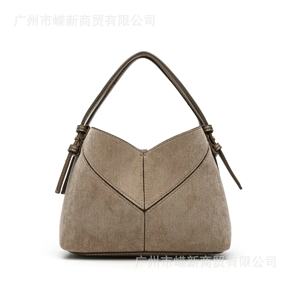 Women's Retro Textured Underarm Bag - Minimalist V-Shaped Handbag, Elegant Everyday Shoulder Bag for Commuting, Everyday Bag