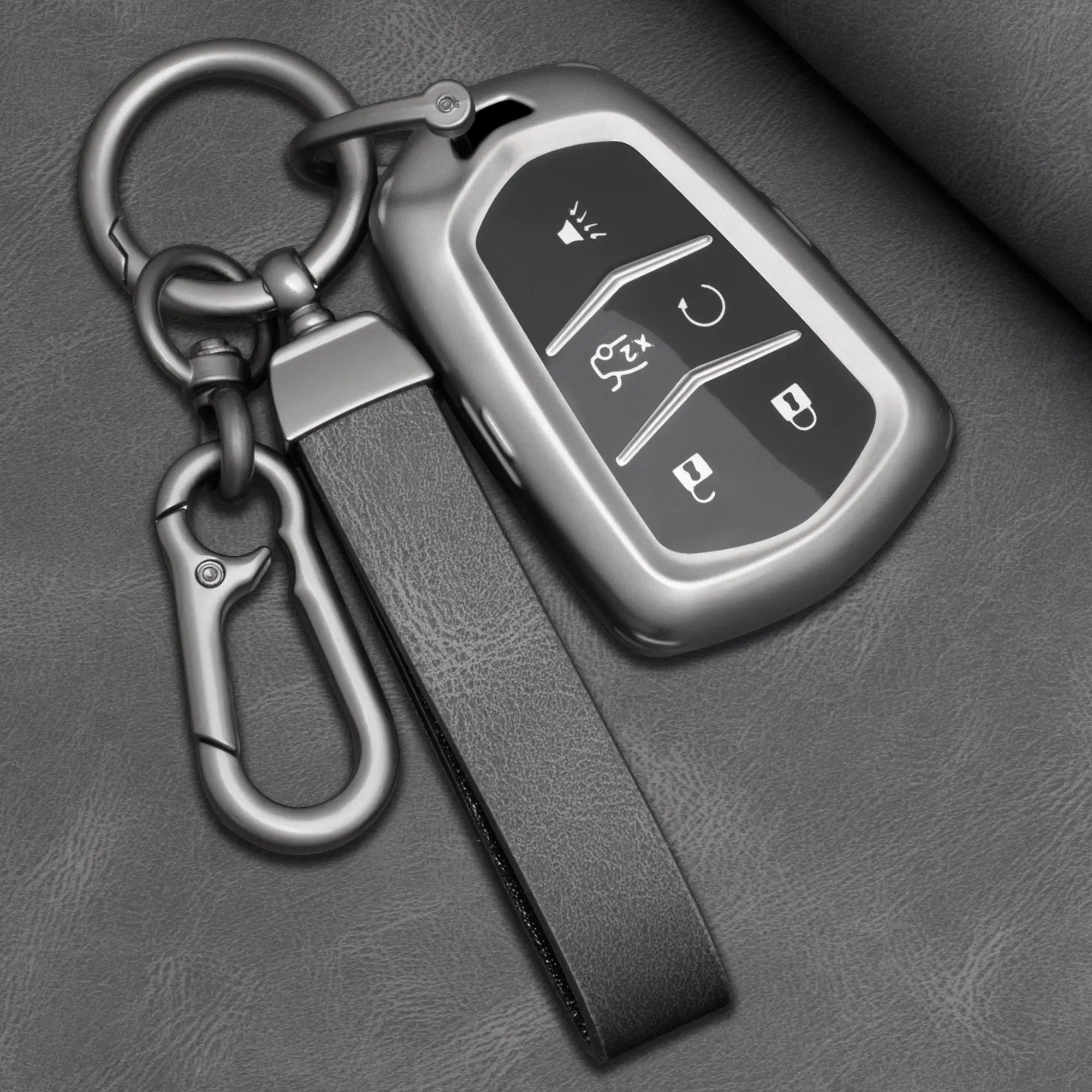 Tpu Car Key Case Cover Key Fob Cover for Cadillac Ats-L Xts Xt5 Xt4 Xt6 Cts Ct6 Ats 28t Srx Elr Esv Escalade, Car Key Accessory, Durable Protection & Stylish Design, Car Key Protector