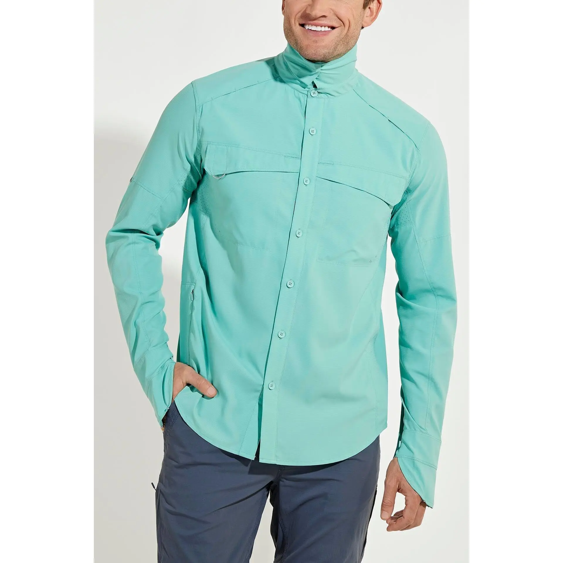 Men's Nassau Fishing Shirt | Serene Sage