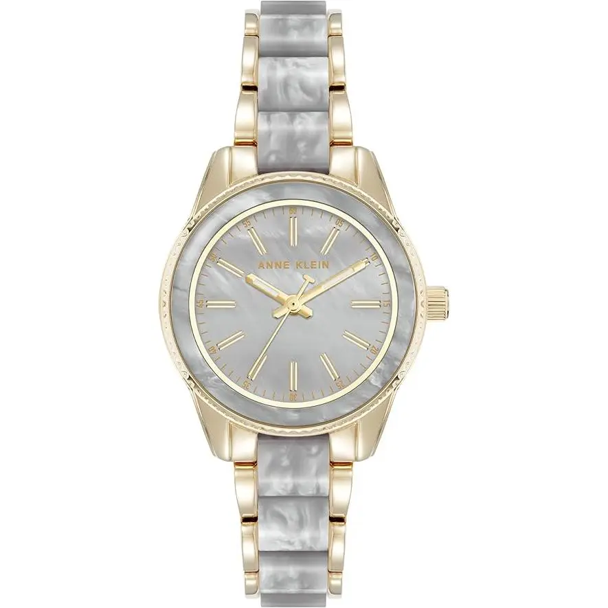 Anne Klein Resin Bracelet Ladies Watch AK/3212LGGB, Quartz Watch, Women's Fashion