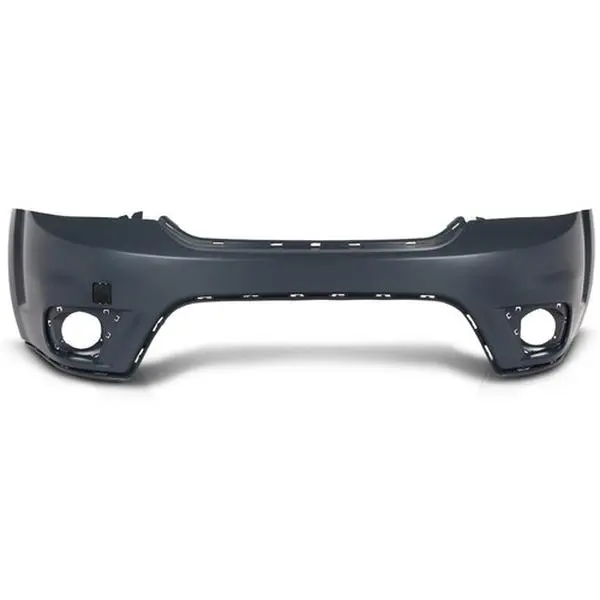Front Bumper Cover with Fog Lamp Holes - Folded Aftermarket Front Bumper for 2011,2012-2018 Dodge Journey Sport, Automotive Car Accessories Replacement Part, Folded Bumper