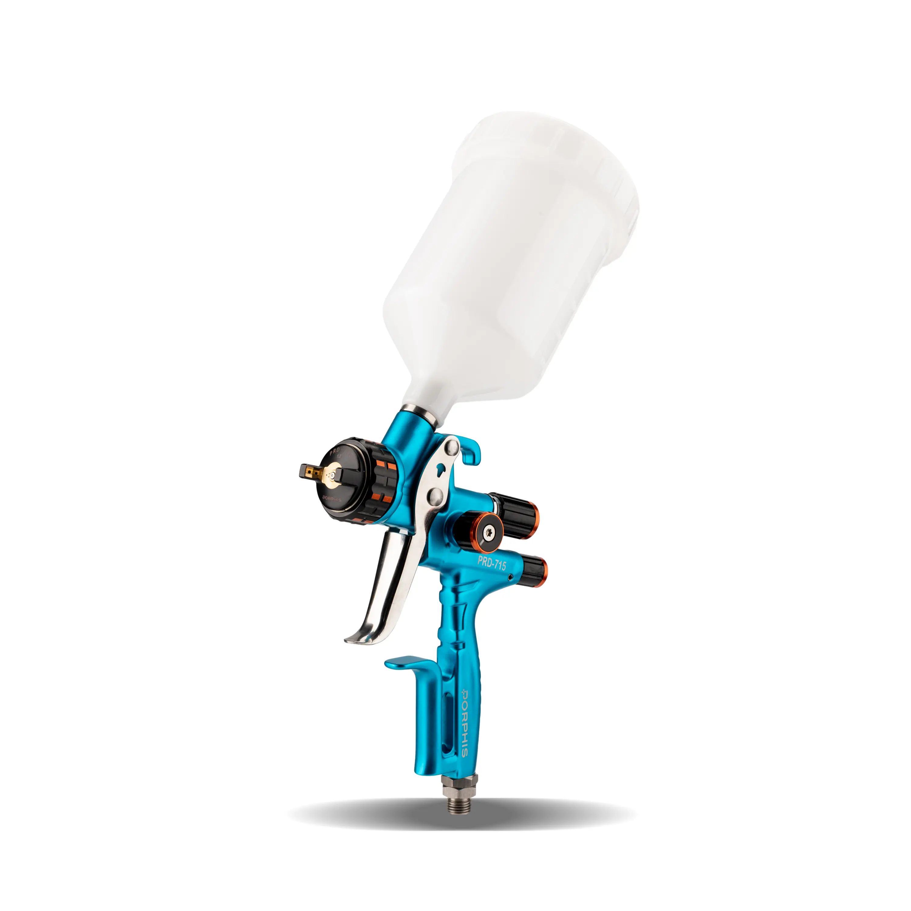 PORPHIS PRD-715 Professional MP Automotive Refinishing Spray Gun, High Efficiency Gravity Feed Paint Sprayer for Auto Body Shop Painters