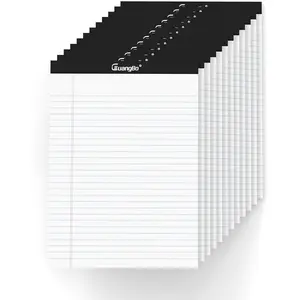12 Pack White Legal Pads 8.5 x 11 Wide Ruled Note Pad 50 Sheets Notepads Micro Perforated Writing Pad for Work Study Daily Note Taking List