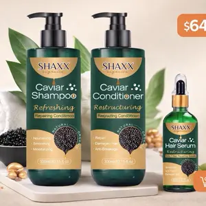Caviar Growth & Strength Complete Hair System Bundle x3 – Restructuring Shampoo, Conditioner & Scalp Serum for Stronger, Thicker, Anti-Ageing Healthier-Looking Hair
