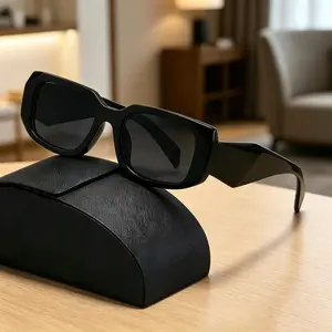Retro Polygonal Rectangle Sunglasses Unisex, 2026 New European American Fashion Unique Personality UV400 Shades for Men Women Daily Beach Travel