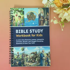 Spiral-Bound Bible Study Workbook for Kids – Lessons, Activities, Quizzes, Questions to Deepen Faith by Jenny Ingram