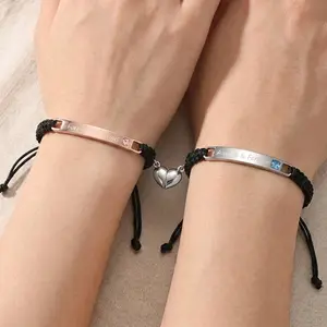 Matching Magnetic Promise Bracelets for Couples | His & Hers Gift