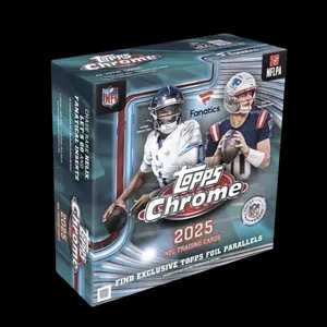 2025 NFL TOPPS CHROME FANATICS EXCLUSIVE MEGA BOX - FOIL PARALLELS / AUTO REDEMPTION HUNT