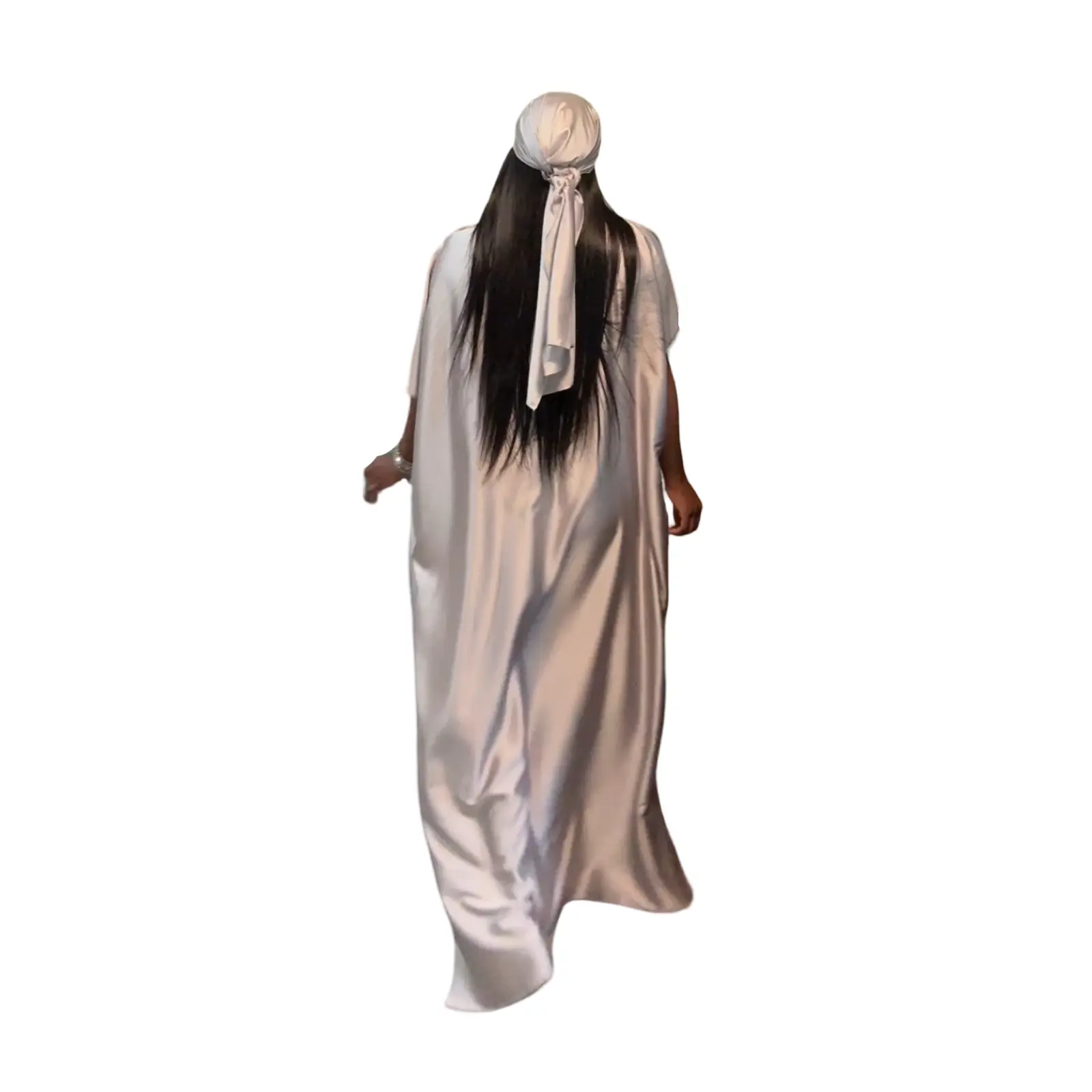 BlameTaya Hmebodies The Luxury Girl MuuMuu(Silver) - Sleeveless Soft Comfortable Elegant Style All-Season Wear No-Fuss Pull On Closure