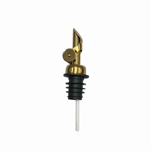 Gold Bottle Spout - Reusable Kitchen Utensil with Smooth Finish, Ideal for Oil Storage and Cooking