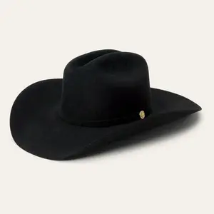 STETSON 100X THE GOLDEN EAGLE BLACK COPA CHICA 160 ANNIVERSARY FELT HAT