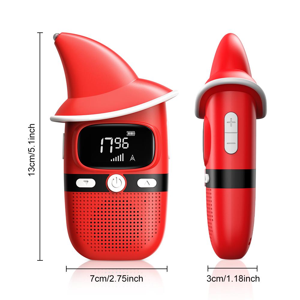 2pcs Channel Radio Intercom +LED HD Screen, Outdoor Adventure Family Game Intercom | Pocket Birthday Gift | Camping Park Campus Multi-scene Application | One-click Call，Applicable frequency bands: 462.5625-467.7125.