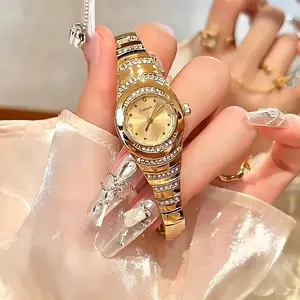 Luxurious Diamond Gold Watch  DealsforYouDays  SummerWins  4th of july accessories Elegant, Fashionable Bracelet Style, Waterproof, Adjustable Strap — Top Choice for Gifting
