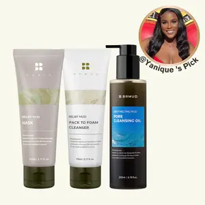 [Official Shop] BRMUD @Yanique’s Mud Detox Trio – Cleansing Oil + Cleanser + Mud Mask | 3-Step Pore Care & Deep Cleansing Set