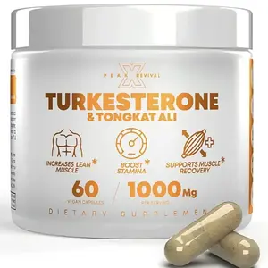 Turkesterone 1000 Mg Capsules Supplement Natural Fitness Healthcare Muscle Tongkat Ali Strength Recovery Stamina men ultra veggie probiotics for women ph balance with supplement150 softgel gut care male health extract daily vitamins perfect bioavailable