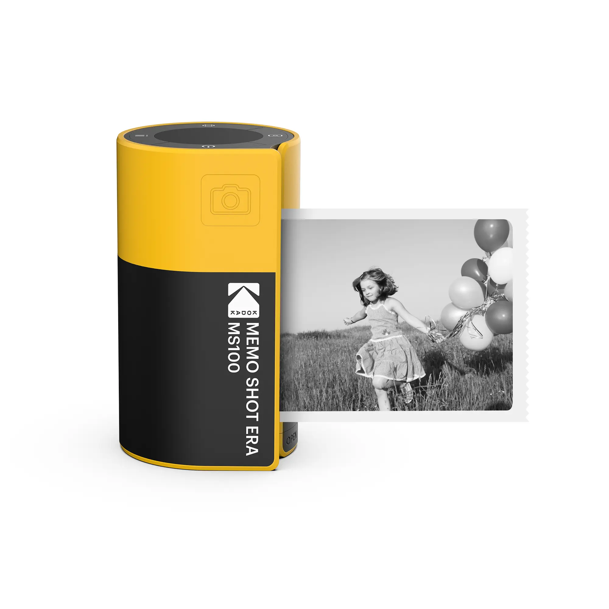 KODAK Memo Shot ERA Instant Digital Camera and Photo Label Printer, Camera with 1 Roll One-Touch Label Cartridge