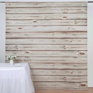 Rustic White Washed Wood Panel Vinyl Photography Backdrop, Party Photo Booth Background 8ftx8ft