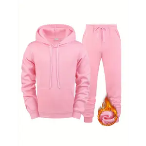 Men'S Outdoor Long-Sleeve Sports Suit Sweatpants Clothing Pink Activewear Athletic Joggers Casual Outerwear