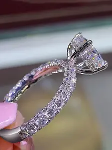 Luxurious High-End Elegant Wedding Dinner Ring Engagement Ring, Perfect for Special Occasions, Stylish and Durable Jewelry Accessory, Fashion Engagement Rings