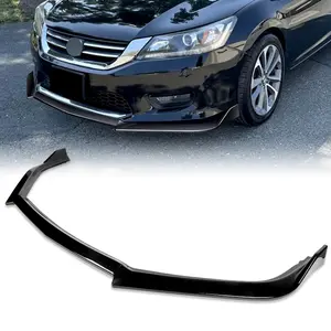 STP-Style Front Bumper Lip Body Kit Spoiler Compatible with 2013 - 2015 Honda Accord 4DOOR/Sedan Bumper