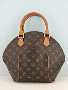 Pre-owned Monogram coated canvas Clutches & Wristlets Louis Vuitton Monogram Ellipse PM Handbag【MI0988】