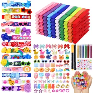 80PCS Cheer Pins Spirit Clips, 80 Colored Wooden Clothes Pins, 126 Mini Resin Animals Bows Daisy, Stickers Pen, 300 Beads Pearls for Backpacks Ribbon Team Classroom Cheer Bulk Gifts