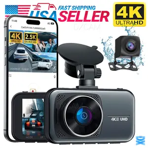 4K Dash Cam Wifi UHD 2160p Front Rear Dual Camera DVR Car Recorder HD Video