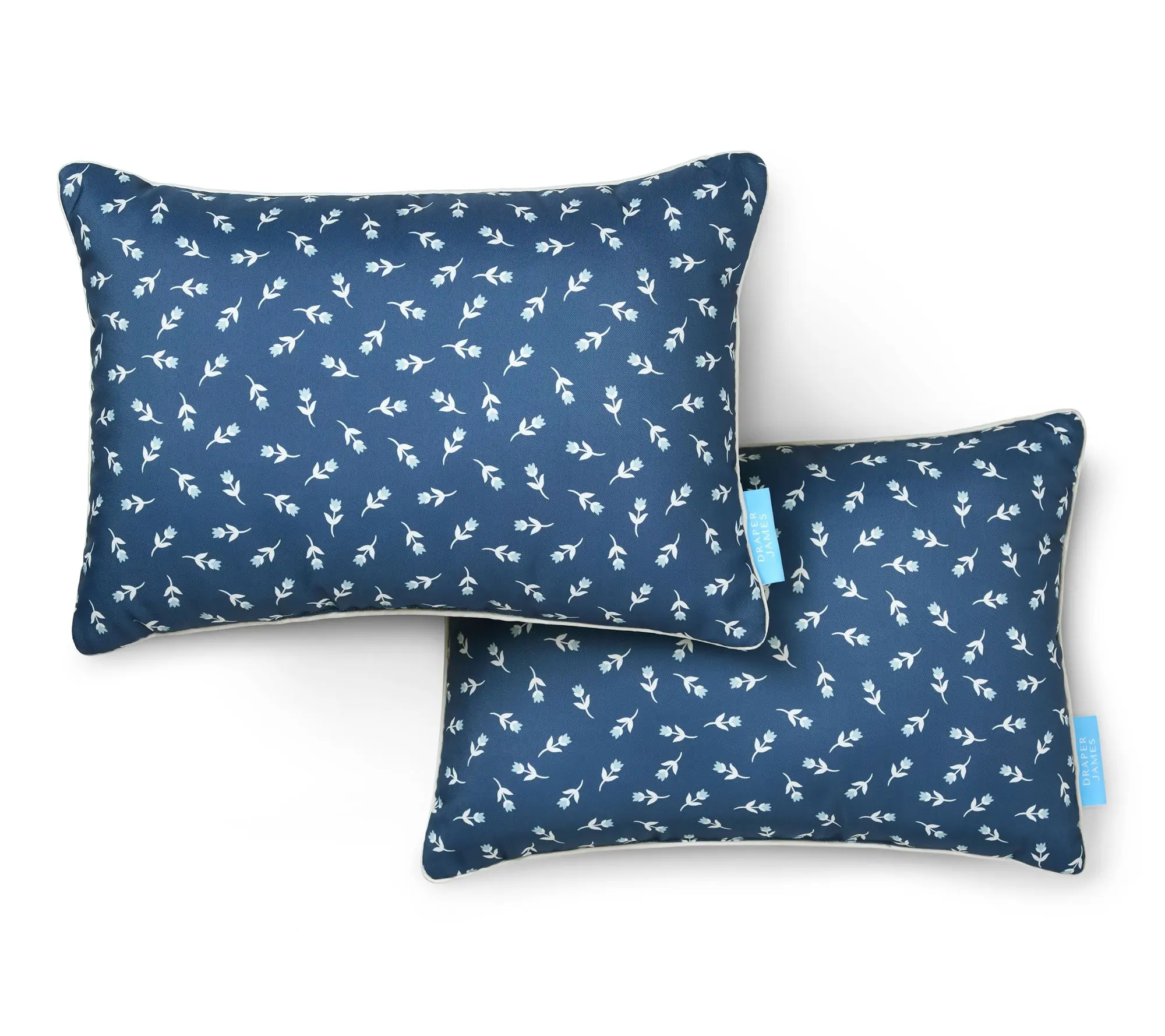 Draper James Heart Flowers 14"x20" Outdoor Pillow 2-Pack