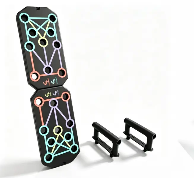 Multifunction Foldable Push Up Board with Anti-Slip Handles – Home Gym Strength Training Equipment for Chest, Shoulders, Back & Triceps