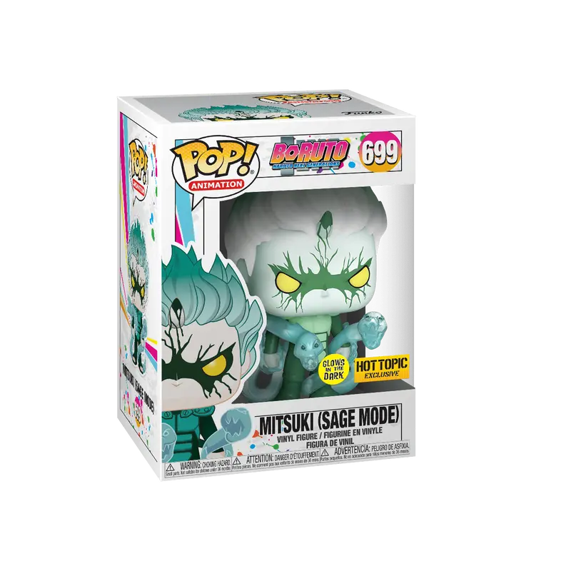 Funko Pop! Boruto: Naruto Next Generations - Mitsuki (Sage Mode) (Glow) #699 Exclusive (Sticker may vary) Collectible Pop Vinyl Figure