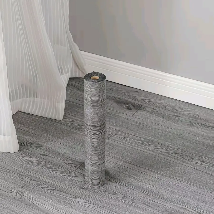 40x300cm Self-Adhesive Durable PVC Material Wood Grain Pattern Floor Sticker/wallpaper, Waterproof Easy Clean, Ideal for Rent Houses, Old Houses, Dorms, Shops