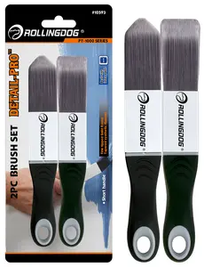ROLLINGDOG Paint Brush for Trim - Edging Paint Brush 2PC, 1PC Triangular Brush and 1PC Square Trim Brush, Cut in, Edger, Corner, Sash Painting