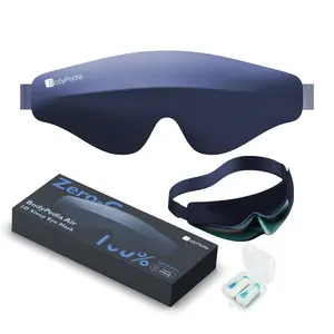 BodyPedia Air 3D Blue Sleep Eye Mask - Breathable, Lightweight, Fits All Face Shapes, ZeroEye Pressure, Perfect for Comfort and Light Blocking