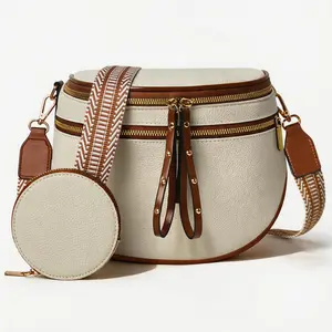 Metallic Silver Woven Crossbody Bag, Trendy Braided Purse for Women