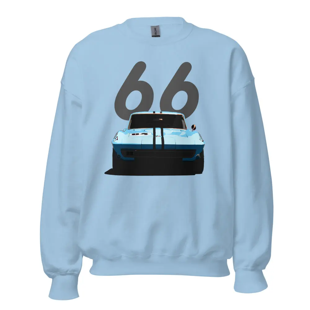 1966 Corvette 427 Race Car Retro Racing Sweatshirt