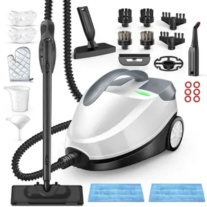 Phueut 1800W High-Pressure Steam Cleaner with 1.5L Tank & 28 Attachments for Home Multipurpose Floor Cleaning Chemical-Free Heavy-Duty Steamer