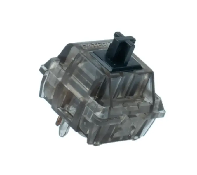 GATERON INK V2 Black Silent Linear Switch Set (Ink Series) - 60gf Operating Force, 2.0mm Pre-travel, 4.0mm Total Travel, POM Stem, Translucent PC Top, Polymer Bottom, Black-plated Spring, Plug-in LED, 5-Pin, Linear Action, Silent Typing