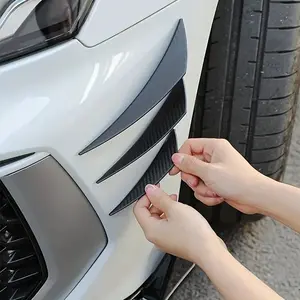 6-Piece Carbon Fiber Look Aerodynamic Body Kit – Front Lip & Side Skirts for SUVs, Sedans & Trucks – Universal Fit, No-Drill Installation, Anti-Collision Design for Improved Style & Downforce