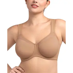 Bras for Women Minimizer Full Coverage Plus Size Convertible Bra Unlined Underwire Seamless Cups with Mesh