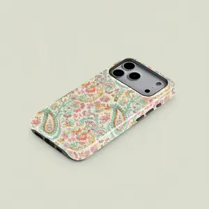 1 pc Paisley floral retro style double layer solid two-in-one protective case, Phone Cover Casing, suitable for iPhone 17 16 15 14 13 12 11 Pro Max Plus Samsung Galaxy S25 S24 S23 Ultra series couple mobile phone