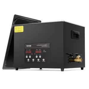 【Super Brand Day】VEVOR 15L Ultra Sonic Cleaner, 360W Digital Ultrasonic Cleaning Machine with Gentle Mode & Upgraded Degassing, 40kHz Industrial Ultrasound Cleaner with Heater & Timer for Retainer, Jewelry, Tools,DEALS FOR YOU