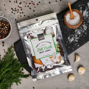 Dill Pickle Beef Jerky - Authentic Salty Snack