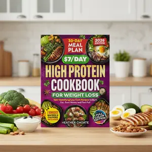 The $7/Day High Protein Cookbook for Weight Loss | Easy Low Carb Recipes + 30-Day Meal Plan | Budget Healthy Meals for Busy Lifestyle