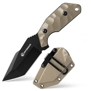 Small Knife with Sheath Full Tang 5Cr14MoV Steel Blade for EDC, Camping, Fishing Small Knife with Sheath Full Tang 5Cr14MoV Steel Blade for EDC, Camping, Fishing