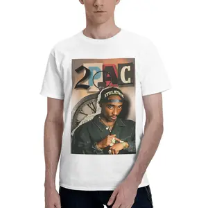2Pac Tupac Shakur 90s Rap Icon Photo Collage T-Shirt