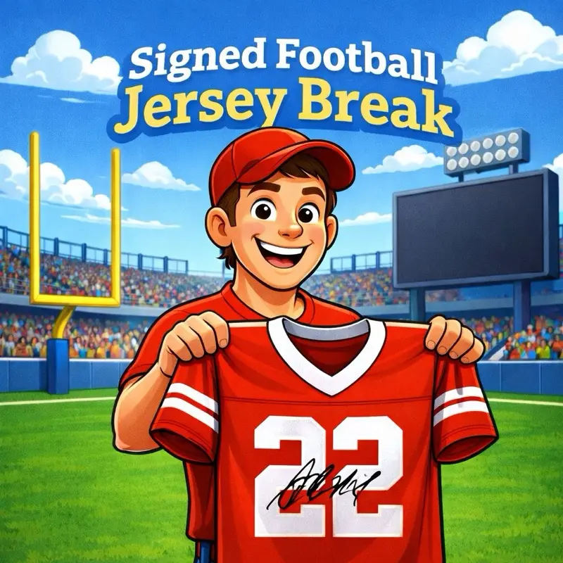 SIGNED FOOTBALL JERSEY BREAK!! PICK YOUR DIVISION-PYD, GUARANTEED SPORTS CARD!!