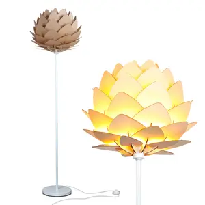Brightech Artichoke Design Unique 68 Inch Tall Free Standing Pole LED Floor Lamp